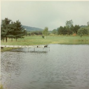 Pond looking west, Labor Day, 1971.